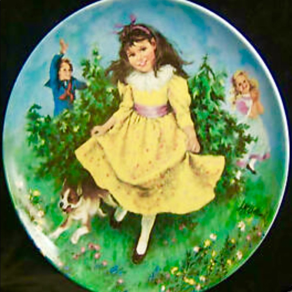Vintage RECO ROUND THE MULBERRY BUSH PLATE